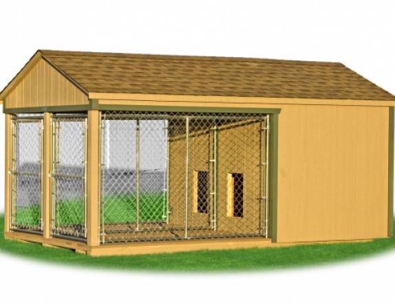 8 x 14 Large Double Kennel